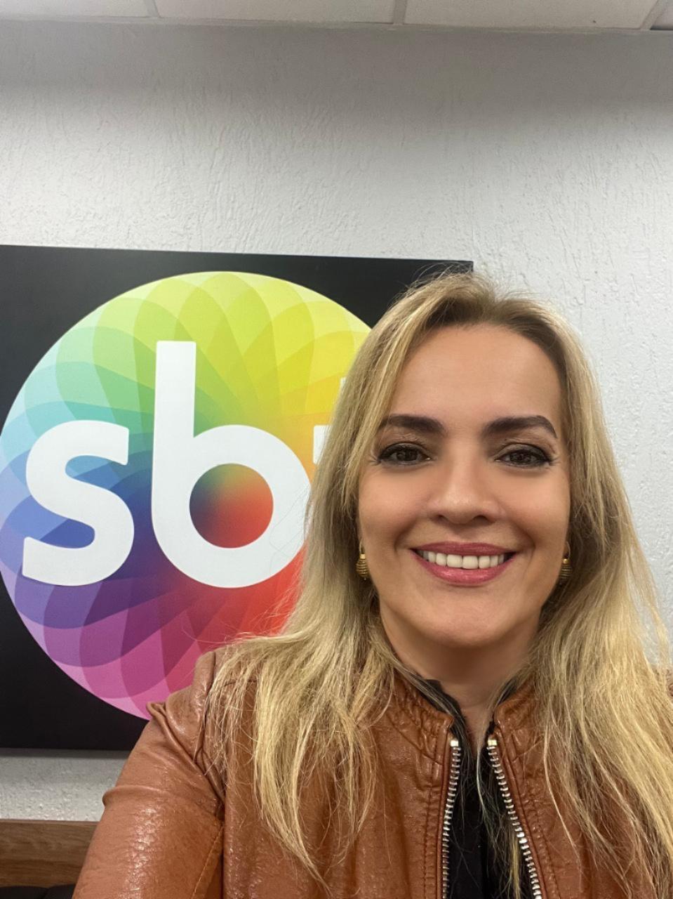 Dra. Cristina Sleiman nos bastidores do SBT